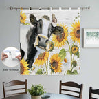 Retro Farmhouse Floral Living Room Curtains 84 Inch Length, Window Curtains Tab - Image 4