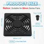 PATIKIL 80mm Fan Filter Grill - Image 2