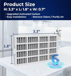 4 PACK W10311524 Refrigerator Air Filter Replacement Compatible - Image 2