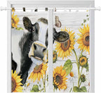Retro Farmhouse Floral Living Room Curtains 84 Inch Length, Window Curtains Tab by Unknown
