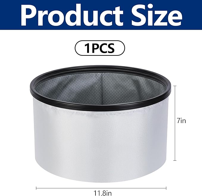 Tlswshsy 11.8'' x 11.8'' x 7'' Double Layer Ash Vacuum Filter, PAAC301 Washable - Image 2