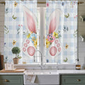 Easter Window Curtains 63 Inch Long 2 Panel Set, Rod Pocket Bedroom Curtains & by Unknown