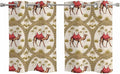 2 Panel Kitchen Cafe Curtains, Camels Palm Trees Sunlight Filtering Nature Air by Hokiten