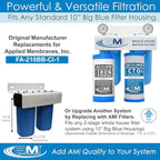 APPLIED MEMBRANES INC. Whole House Water Filter Replacement Filter Cartridge Set - Image 2