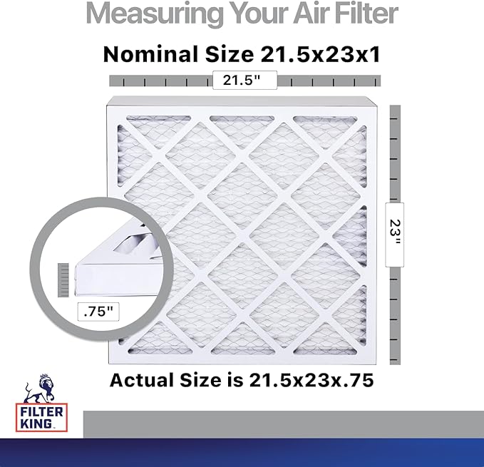 Filter King 21.5x23x1 Air Filter | 4-PACK | Carbon MERV 8 HVAC Pleated A/C - Image 2