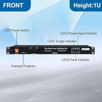 1U PDU Network Servers Surge Protector Power Distribution Unit 12-Outlet - Image 2