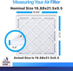 Filter King 19.88x21.5x0.5 Air Filter | 4-PACK | MERV 8 HVAC Pleated A/C - Image 2