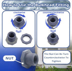 PVC Rain Barrel Diverter Kit Rain Barrel 3/4 Inch Spigot Kit - Image 5