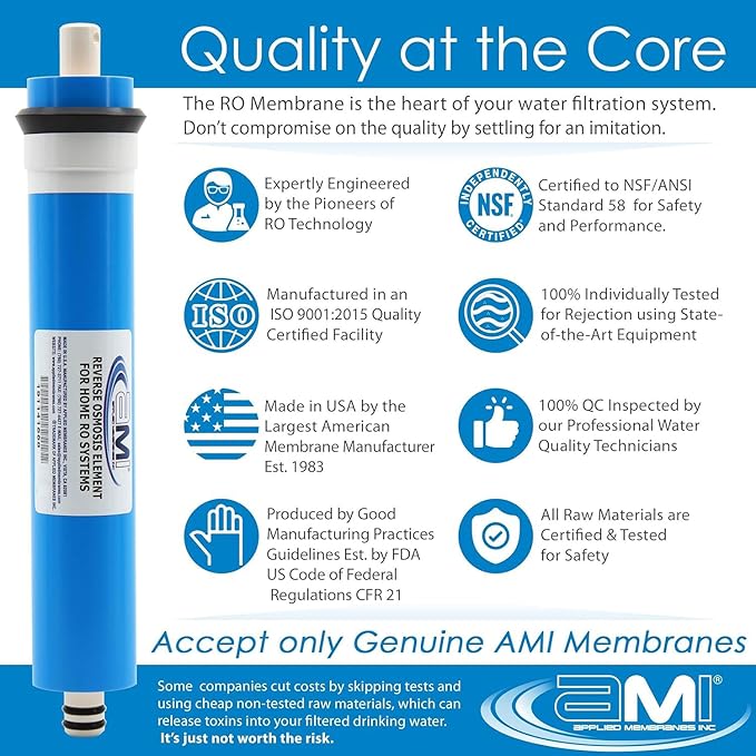 APPLIED MEMBRANES INC. 200 GPD Reverse Osmosis Membrane | RO Membrane Water - Image 5