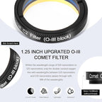 Astromania Telescope Filter 1.25 Inch Upgrated O-III Comet Filter Narrowband - Image 4