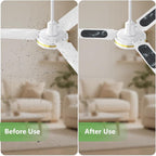 15 Pack Ceiling Fan Filters, Unscented Activated Coconut Shell Carbon Ceiling - Image 4