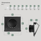 Vent Systems 4" Inch Air Supply Vent Cover - Image 2