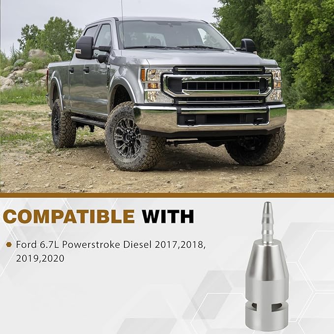 Aluminum 6.7L Powerstroke Fuel Filter Return Line Connection Return Line Repair - Image 2