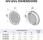 VENTS-US - 4" White Round Plastic Vent Cover - Compatible with 4 Inch Diameter - Image 4