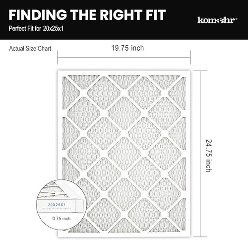 20x25x1 Air Filter MERV 8, HVAC/Furnace AC Filter Replacement, Dust - Image 2