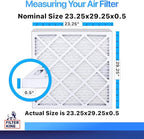 Filter King 23.25x29.25x0.5 Air Filter | 4-PACK | MERV 8 HVAC Pleated A/C - Image 2