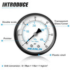 MEANLIN MEASURE 1/4" NPT 0-60Psi Swimming Pool Water Pressure Gauge 2" FACE DIAL - Image 4