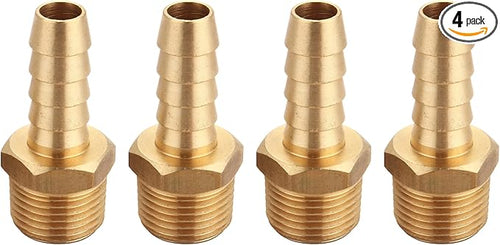 3/8 Inch NPT to 3/8 Inch Barb, Hose Barb Adapter, Air Hose Fittings Brass Pipe by TTANYAHARDWARE