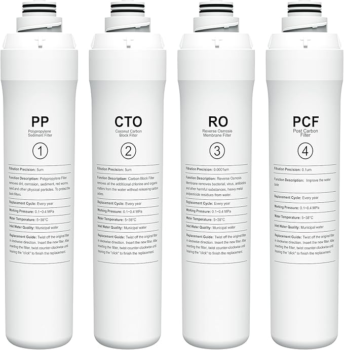 4-Pack Replacement Filter Set Compatible by SAFWAT