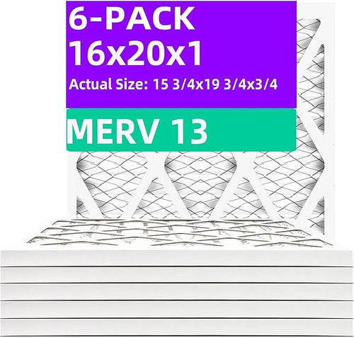 16x20x1 MERV 13 Pleated Air Filter MPR 1900 & FPR 10, Furnace Air Filters by Qingzhug