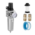 NANPU Industrial Grade Heavy Duty Particulate Filter & Air Regulator, Metal Bowl by NANPU