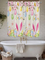 Happy Easter Living Room Curtains 72 Inches length, Spring Farmhouse Bunny Eggs - Image 7