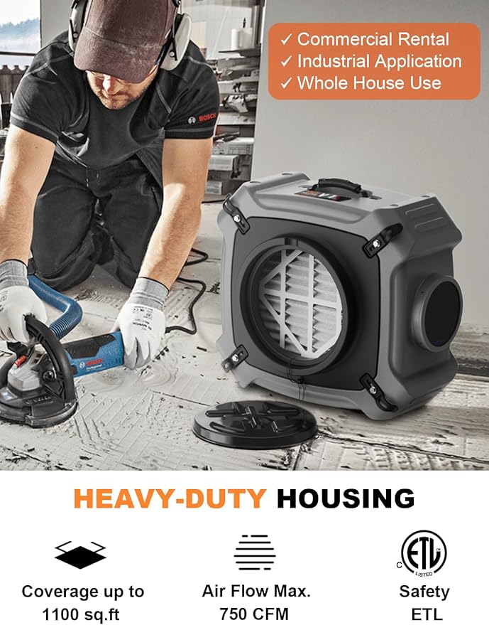 Abestorm 750 CFM Air Scrubber - Image 3