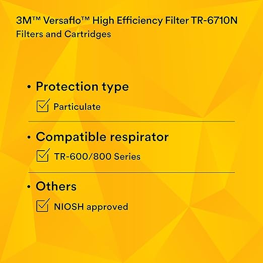 3M Versaflo High Efficiency Particulate Filter TR-6710N-5, - Image 8