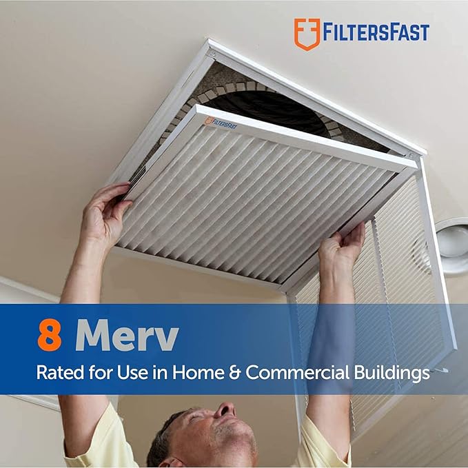 Filters Fast 11.5x11.5x1 Air Filter MERV 8, Made in the USA, Actual Size: - Image 2
