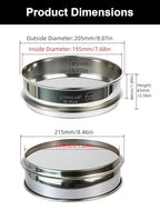 All 304 Stainless Steel 40 Mesh Test Sieve, 8 Inch/20cm Diameter, Lab Sifter & - Image 5