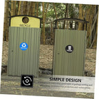 8pcs Trash Can Bathroom Labels Waste Sorting Stickers Garbage Classification - Image 5
