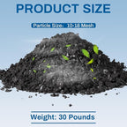 Timgle Bulk Water Air Filter Activated Charcoal Coconut Hull Granular Activated - Image 2