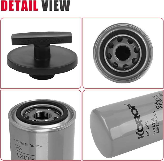 6.7 Cummins Oil Filter and Plug Tool Kit Compatible - Image 7