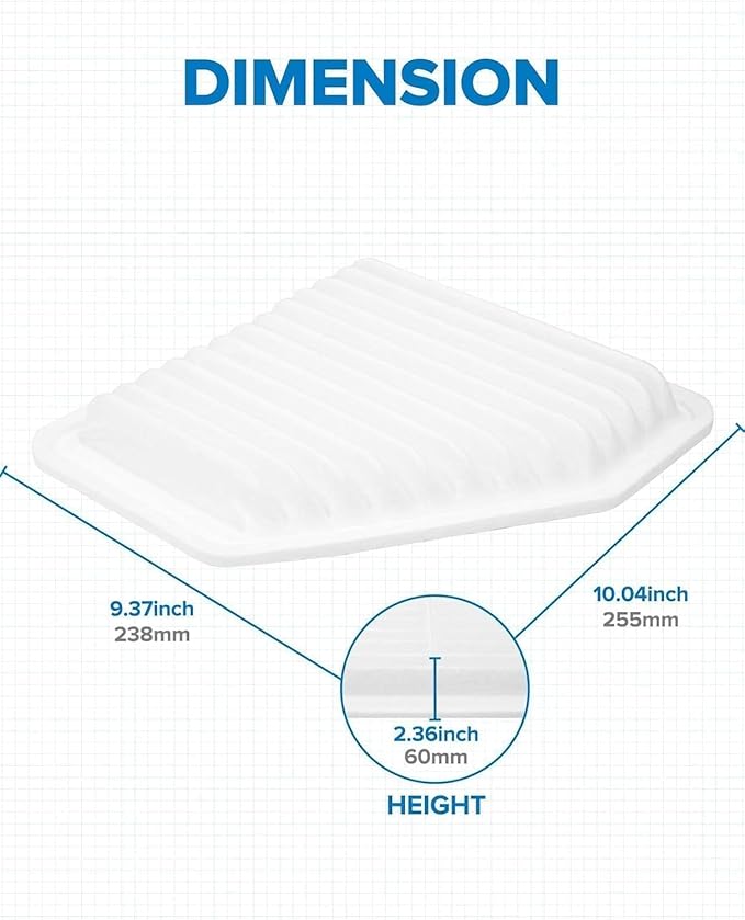 PHILTOP Engine Air Filter, CA10169 Compatible - Image 5