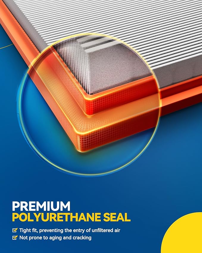 PHILTOP Engine Air Filter, CA12967 2PCS Compatible - Image 3