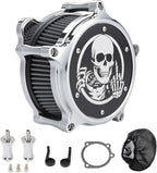Motorcycle Air Filter Skull Style Air Cleaner by Aferrizu