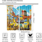 Kids Cartoon Construction Window Curtains, Funny Construction Site Cars and - Image 4