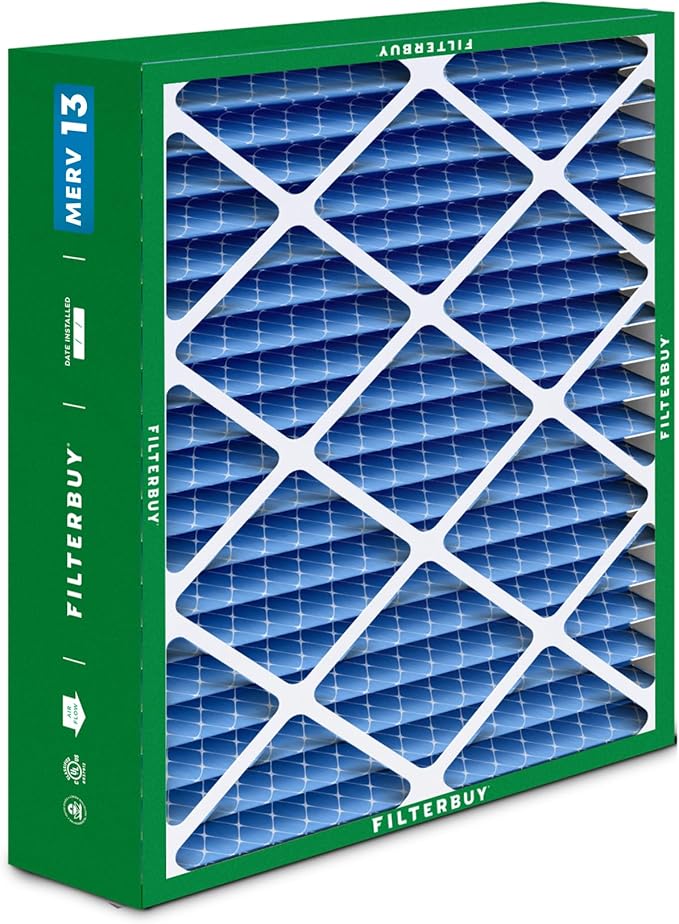 Filterbuy 20x25.25x3.5 Air Filter MERV 13 Optimal Smoke & Allergy Defense - Image 9