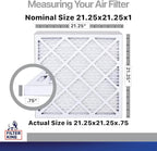 Filter King 21.25x21.25x1 Air Filter | 4-PACK | Carbon MERV 8 HVAC Pleated A/C - Image 2