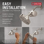 Delta Faucet Clarifi Standard Shower Filter Attachment Brushed Nickel - Image 3