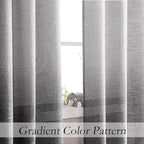 Ombre Light Filtering Door Curtain 100" Extra Wide Gradient Print on Rayon - Image 2