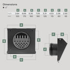 Vent Systems 4" Inch Exhaust Vent Cover - Image 2