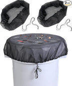 37.5 Inch Mesh Cover for Rain Barrel, Rain Bucket Leaf Filter Screen Cover by OwlFocus