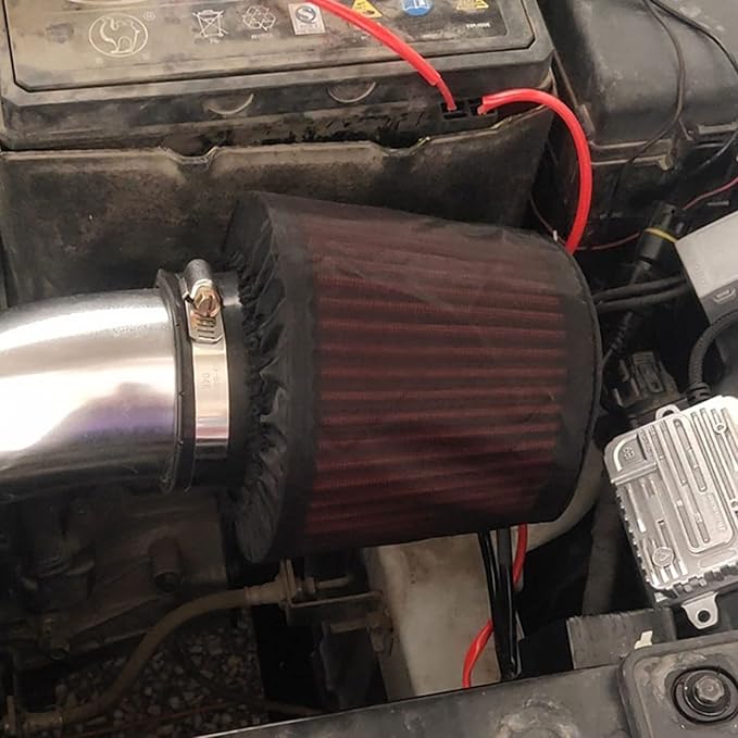 Air Filter Protective Cover, Universal Air Intake Filter Sock Cover Air Cleaner - Image 4