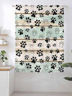 Sheer Curtains 63 Inch Length, Sage Green Beige Farmhouse Semi Sheer Curtains - Image 2