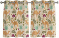 2 Panel Kitchen Cafe Curtains, Desert Camels Sunlight Filtering Nature Air by Hokiten