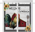 Farmhouse Rooster Bedroom Curtains 72 Inch Length, Window Curtains Tab Top by Unknown