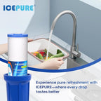 ICEPURE 5 Micron 20" x 4.5" Whole House Sediment and Carbon Water Filter - Image 9