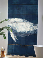 Sheer Curtains 96 Inches Long, Summer Whale Semi Sheer Curtains Light Filtering - Image 4
