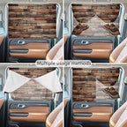 Western Barn Door Magnetic Double Layer Car Window Shades, Side Window Curtains - Image 5